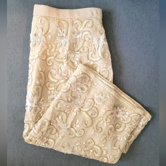 Badgley Mischka floral sequin and beaded skirt - NWOT - Picture 9 of 9